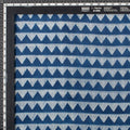 Softest Triangular Block Print Indigo Cotton Fabric