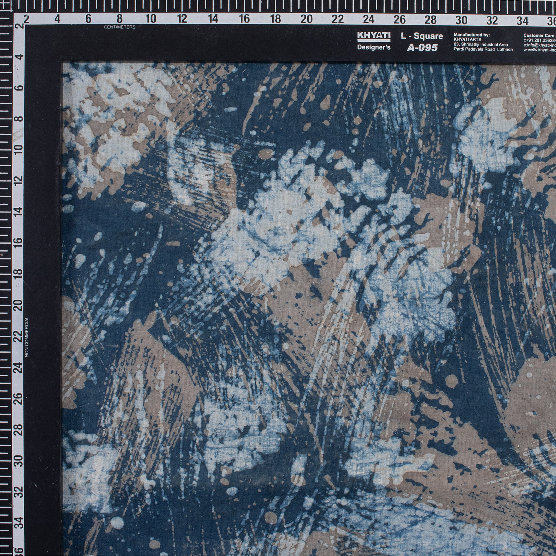 Hand Block Indigo Cotton Fabric