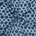 Handmade Natural Dyed Printed Indigo Cotton Fabric