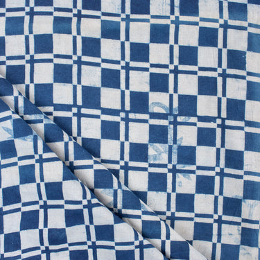 Organic Cotton Indigo Print Fabric