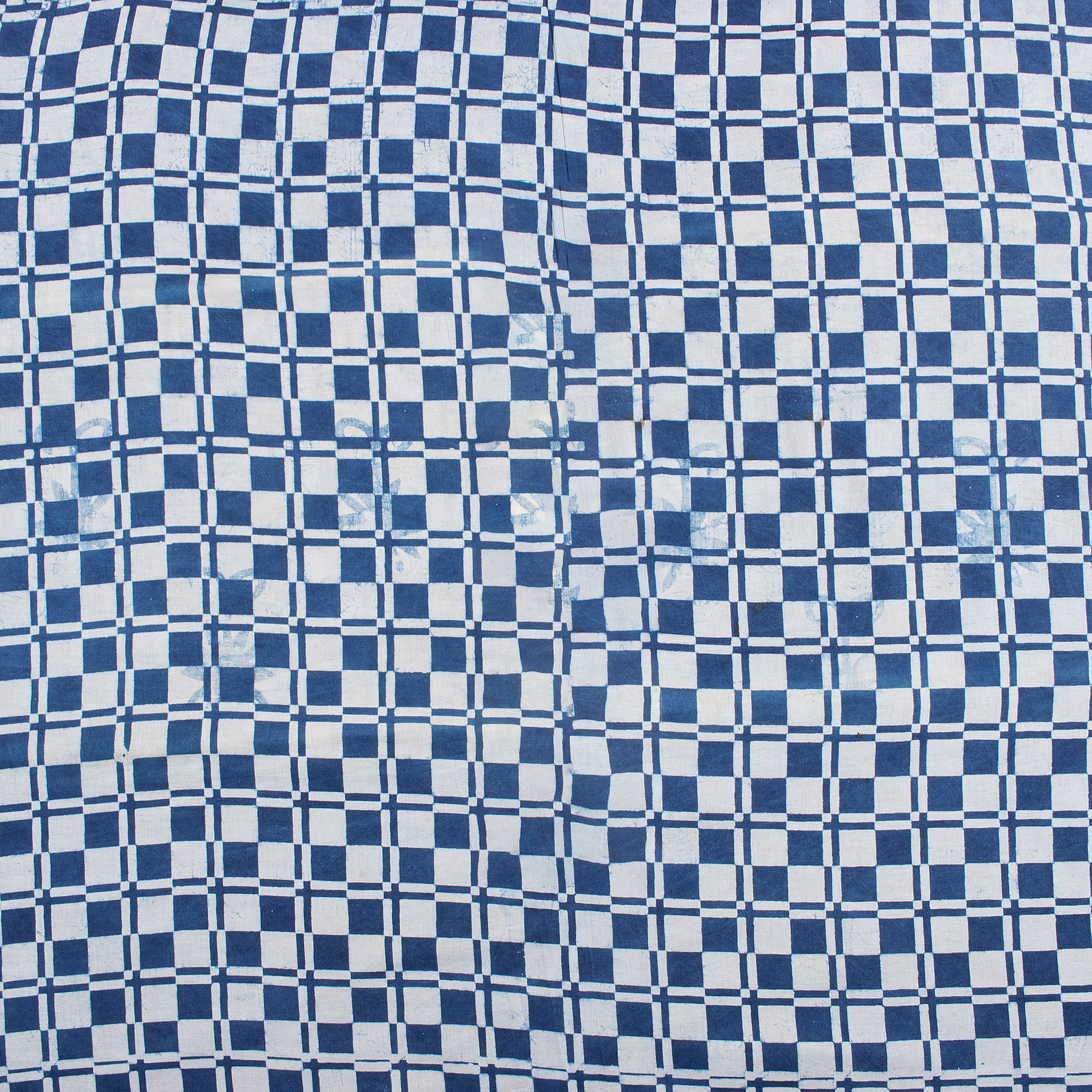 Organic Cotton Indigo Print Fabric