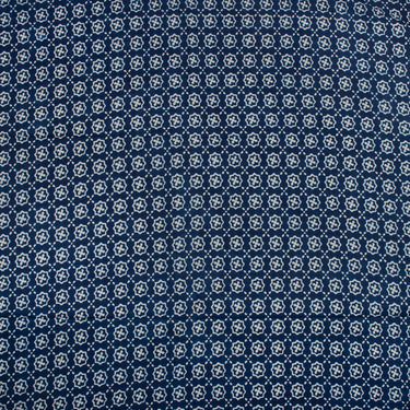Rangoli Printed Indigo Cotton Fabric