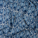 Floral Indigo Block Print Fabric