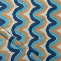 Hand Block Wave Indigo Block Print Fabric