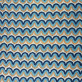 Hand Block Wave Indigo Block Print Fabric