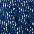 Hand Block Dots Printed Indigo Print Fabric