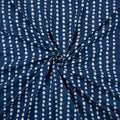 Hand Block Dots Printed Indigo Print Fabric