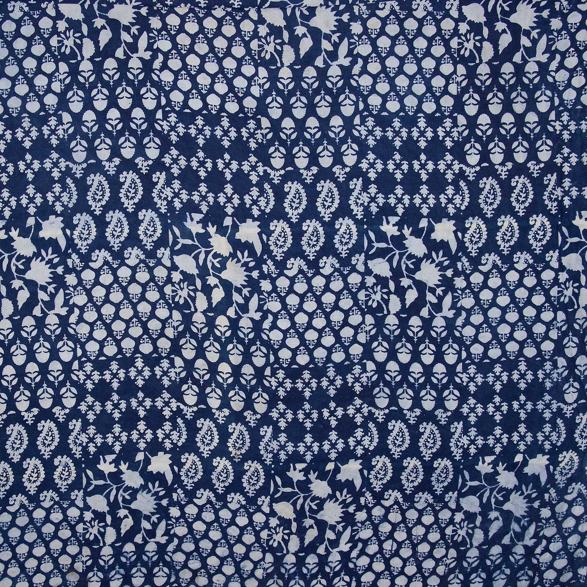 Indigo Block Print Fabric