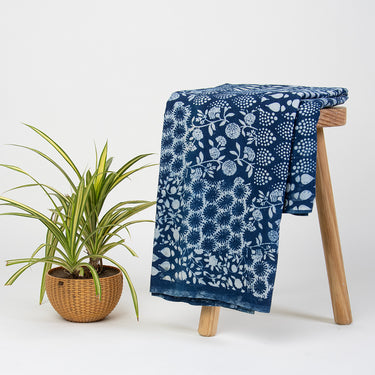 Handmade Blue Soft Cotton Indigo Fabric Online