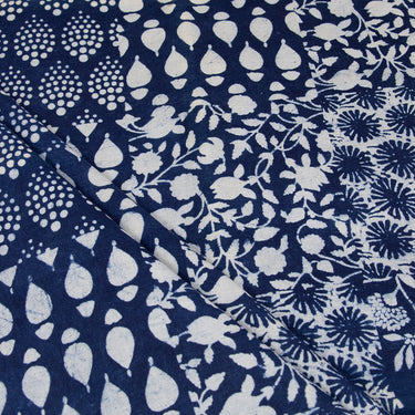 Handmade Blue Soft Cotton Indigo Fabric Online