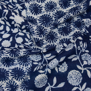 Handmade Blue Soft Cotton Indigo Fabric Online