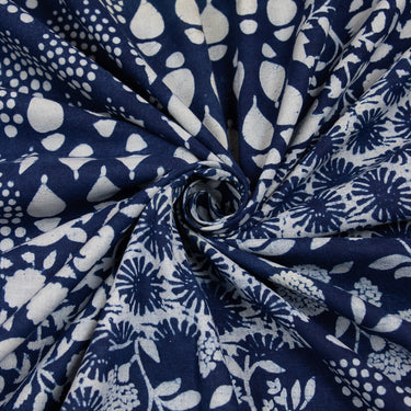 Handmade Blue Soft Cotton Indigo Fabric Online