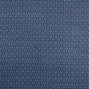 Pure Indigo Floral Cotton Block Print Fabric