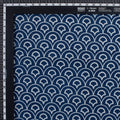 Pure Indigo Floral Cotton Block Print Fabric