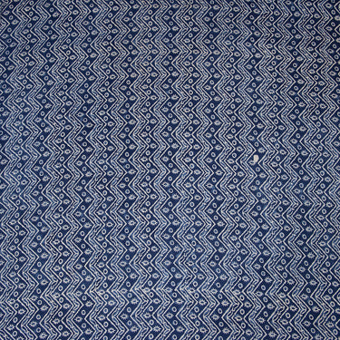 Softest Geometrical Block Print Cotton Indigo Fabric Online