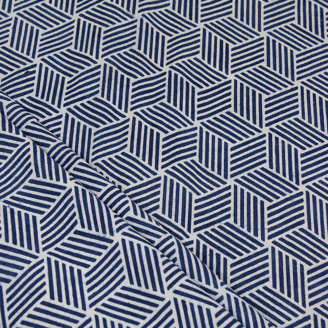 Cotton Indigo Print Fabric Online