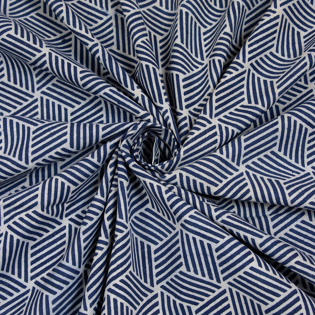 Cotton Indigo Print Fabric Online