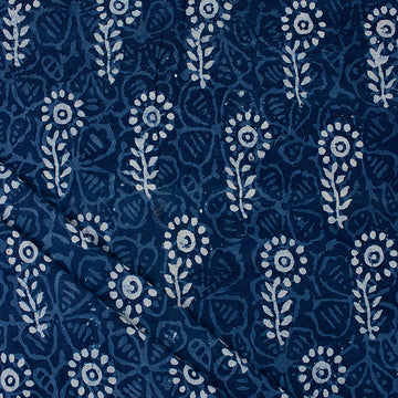 Indigo Printed Cotton Fabric