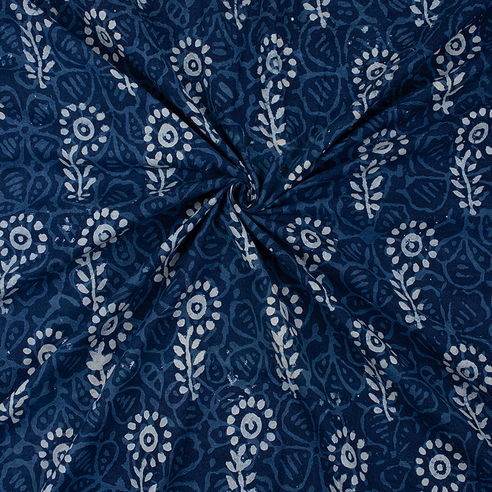 Indigo Printed Cotton Fabric