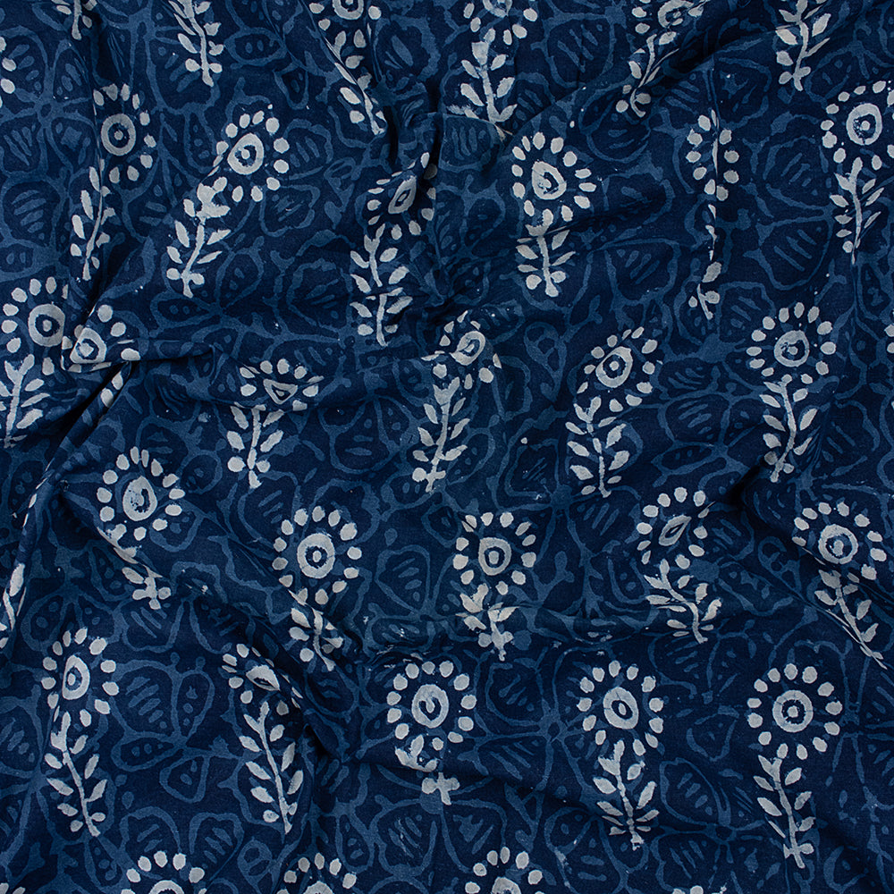 Indigo Printed Cotton Fabric