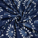 Organic Cotton Indigo Block Print Fabric