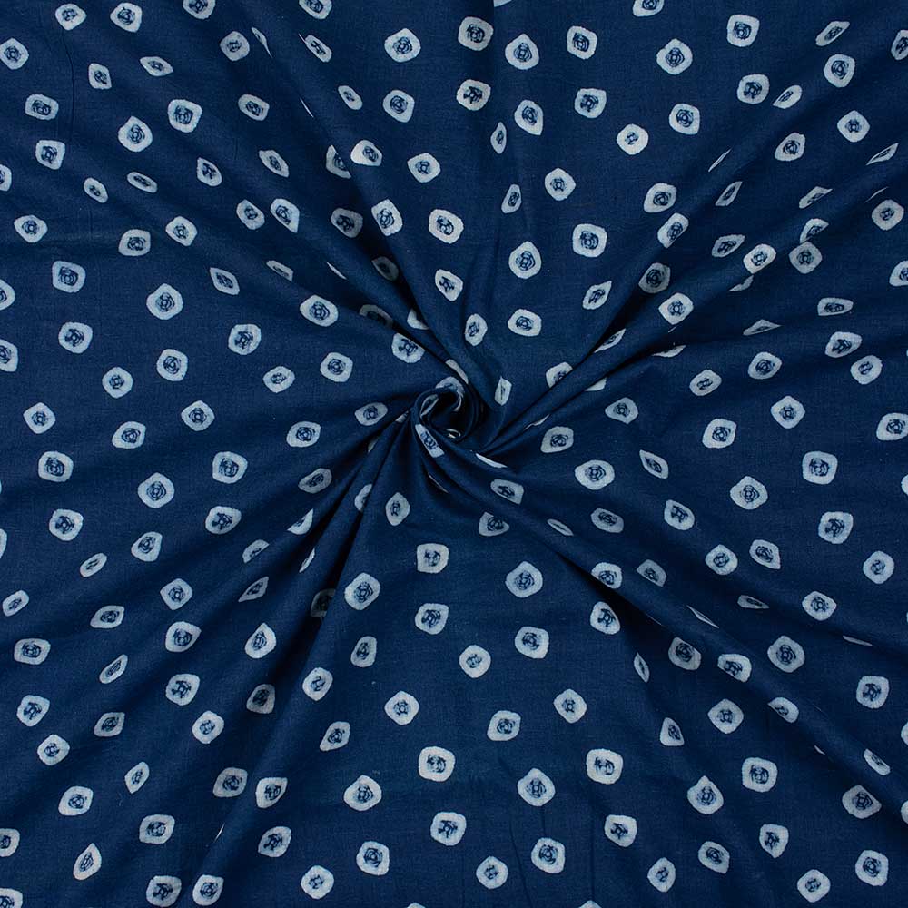 Jaipuri Cotton Indigo Fabric