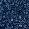 Indigo Cotton Block Print Fabric