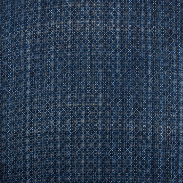 Indigo Fabric | Hand Block Floral Printed Cotton Fabric