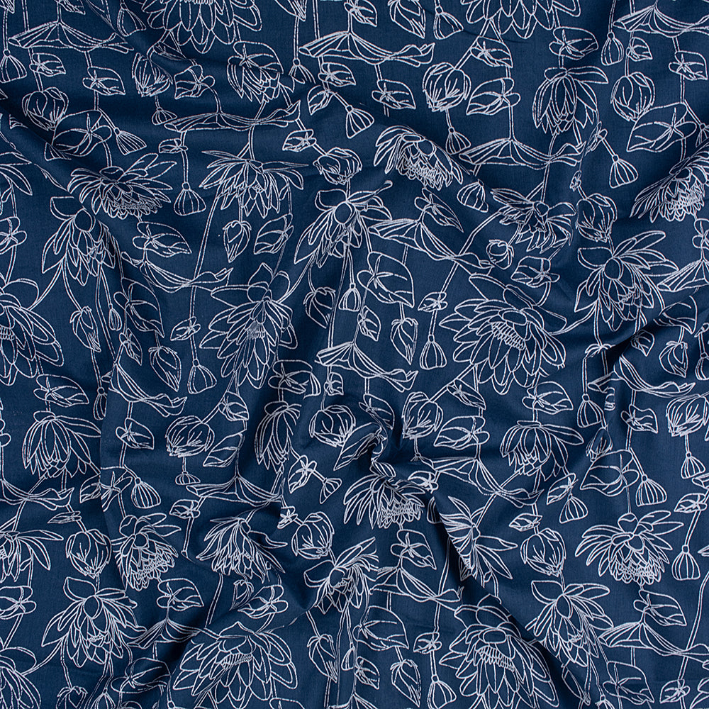 Indigo Print Fabric