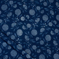 Indigo Floral Cotton Fabric