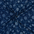 Indigo Floral Cotton Fabric