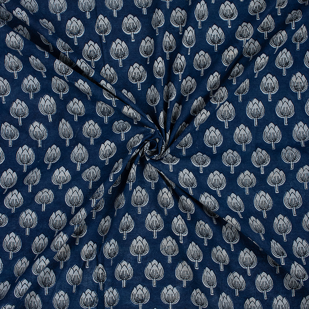 Indigo Block Print Fabric