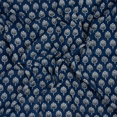 Indigo Block Print Fabric