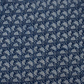 Natural Indigo Hand Block Blue Floral Printed Soft Cotton Fabric