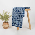 Blue Block Print Fabric