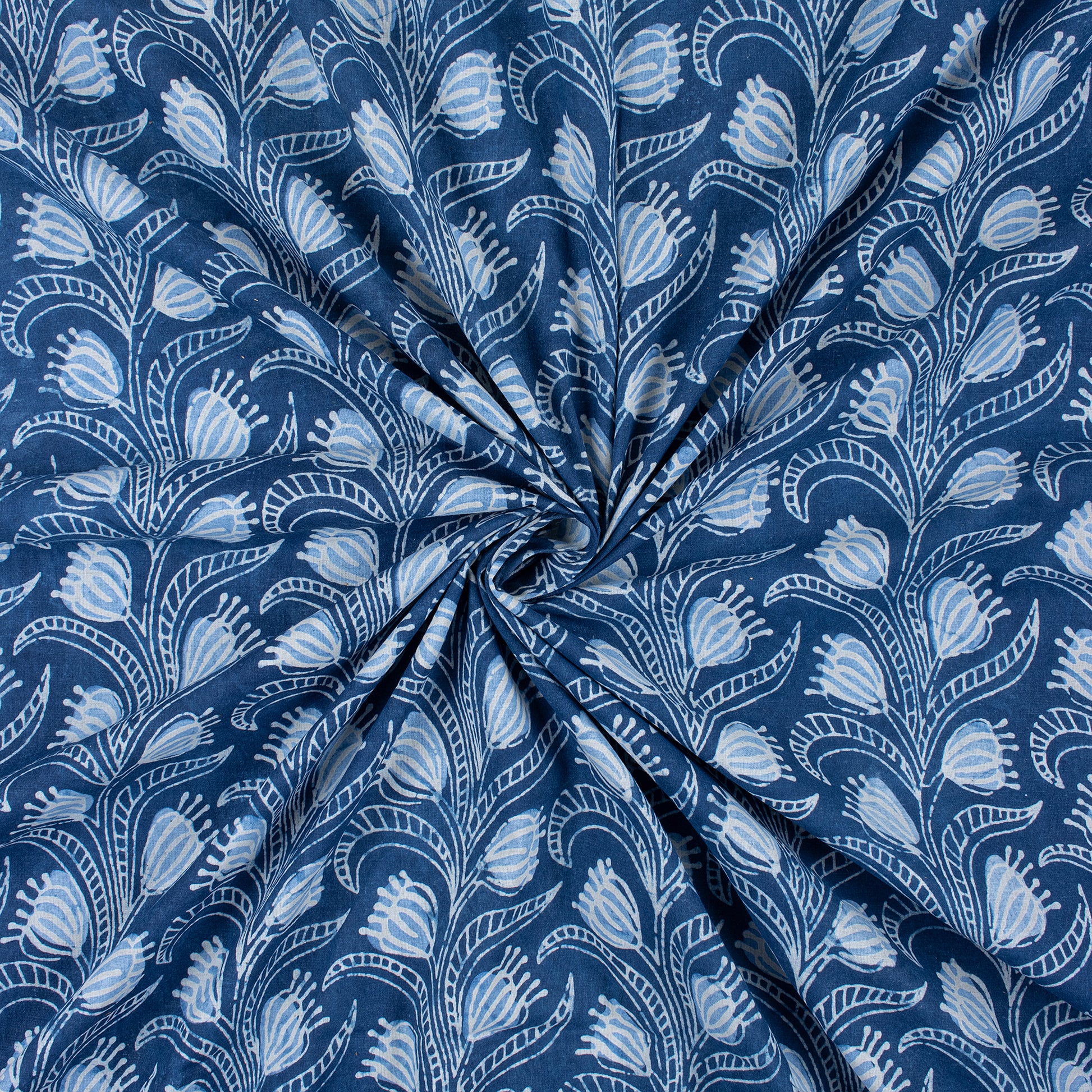 Indigo Material Fabric