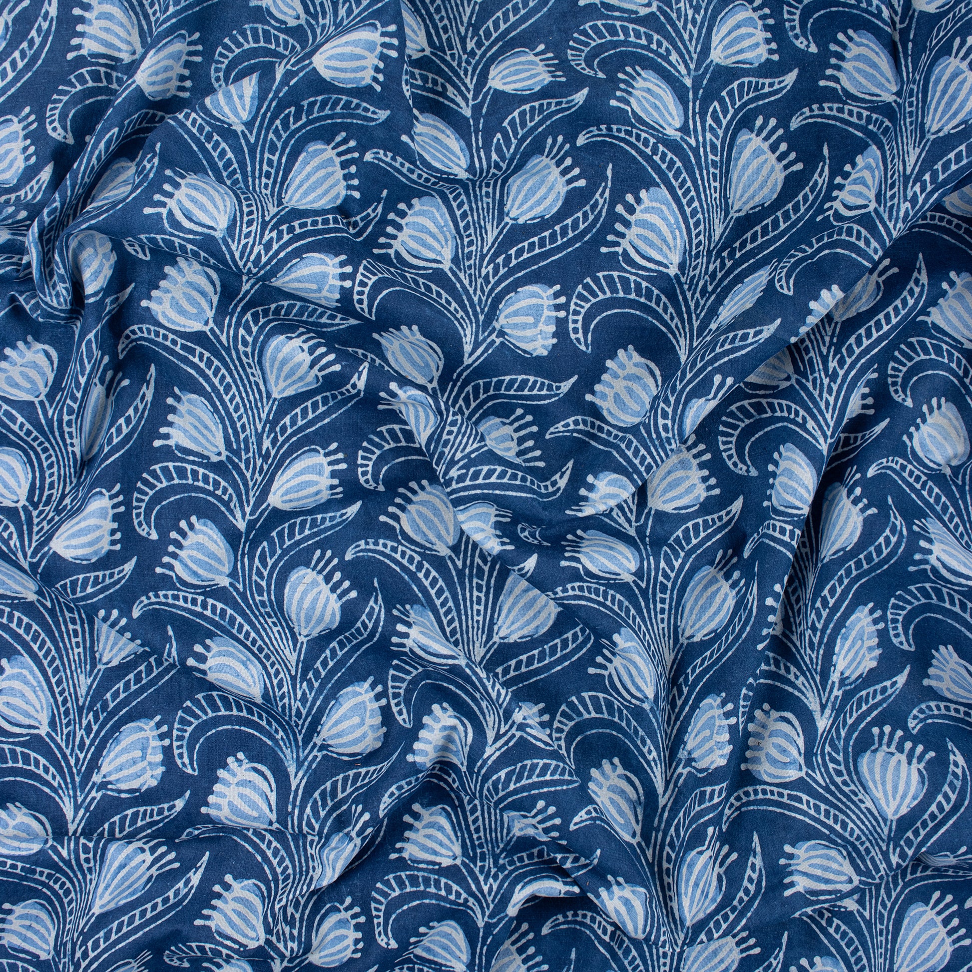 Indigo Material Fabric