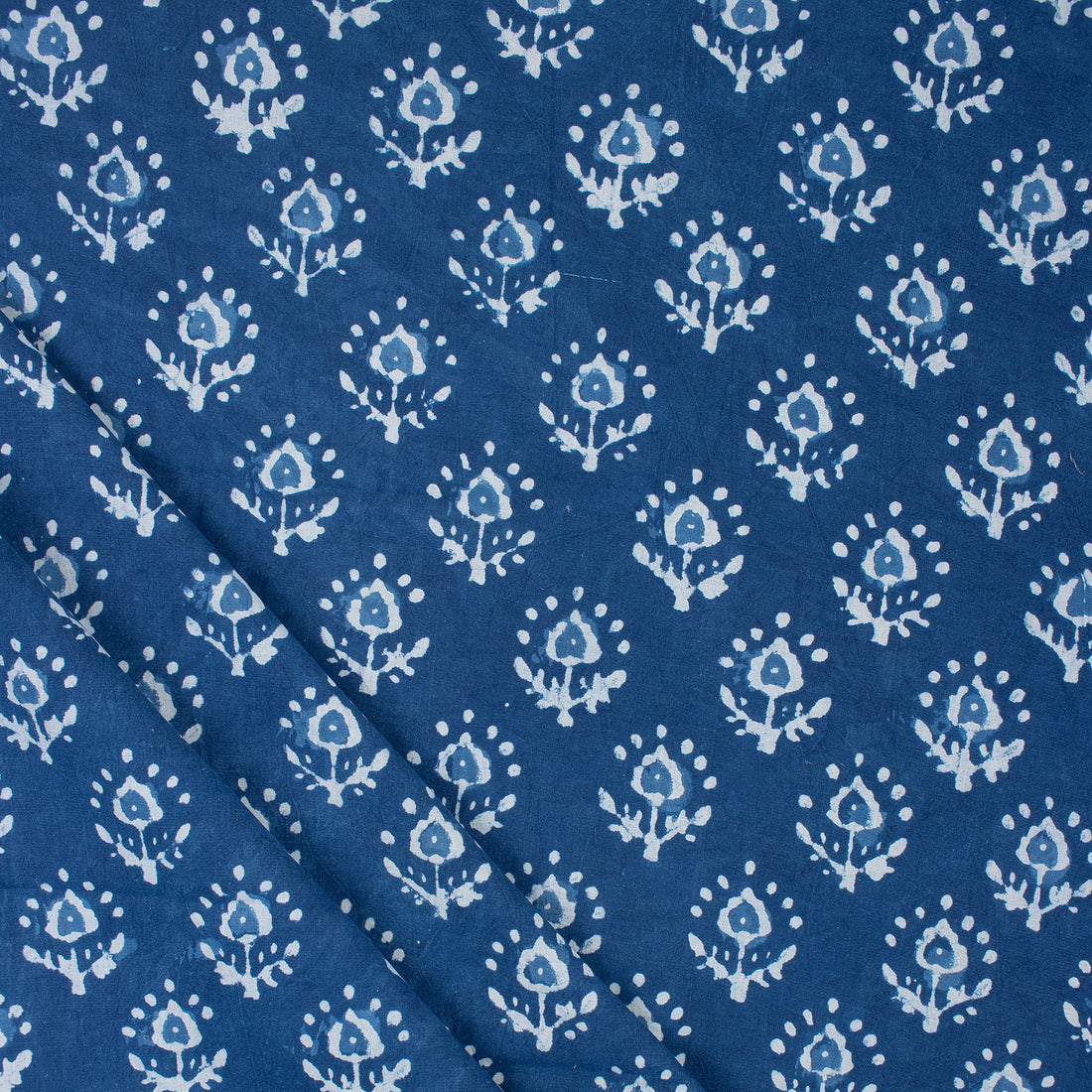 Indigo Block Print Fabric