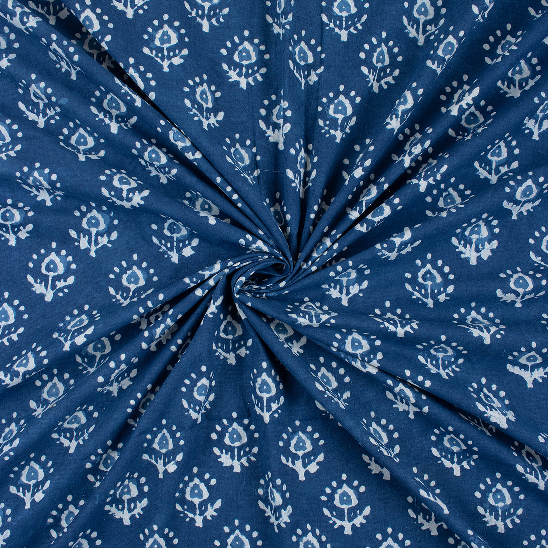 Indigo Block Print Fabric