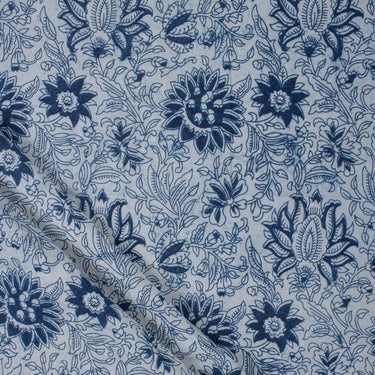 Indigo Jaipuri Fabric