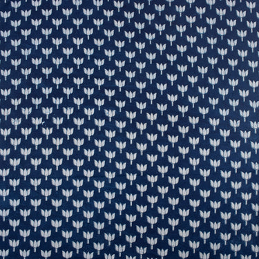 Kamal Print Design Indigo Fabric