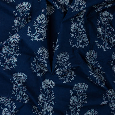 Boota Floral Indigo Print Fabric