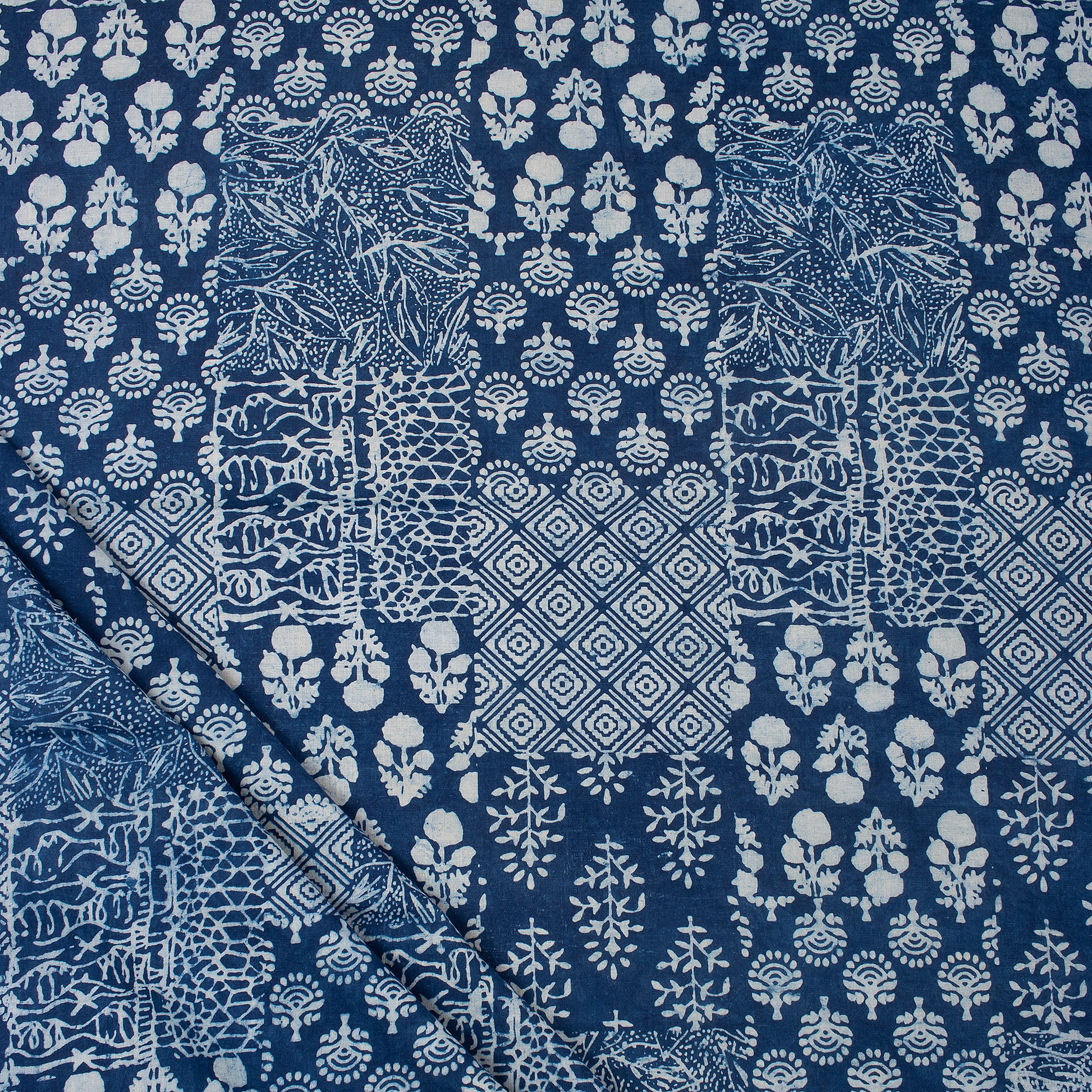 Softest Patchwork Beautiful Indigo Cotton Fabric