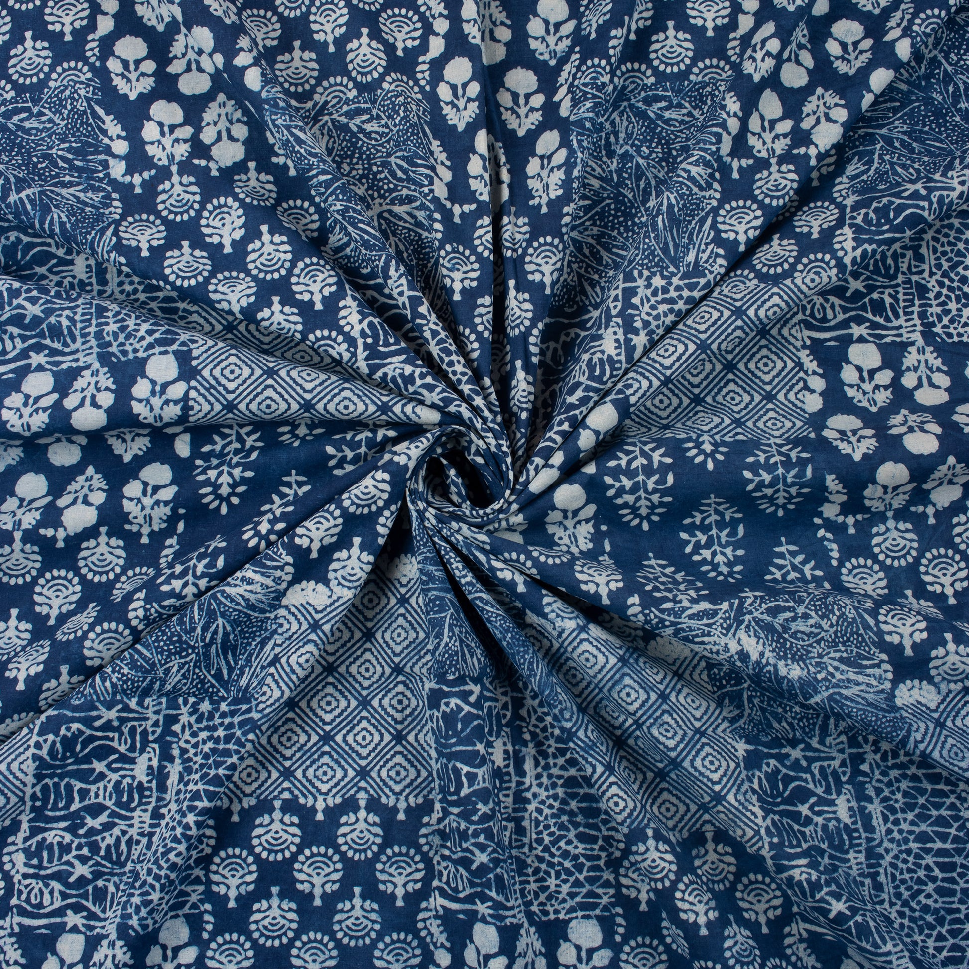 Softest Patchwork Beautiful Indigo Cotton Fabric