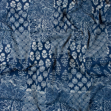 Softest Patchwork Beautiful Indigo Cotton Fabric