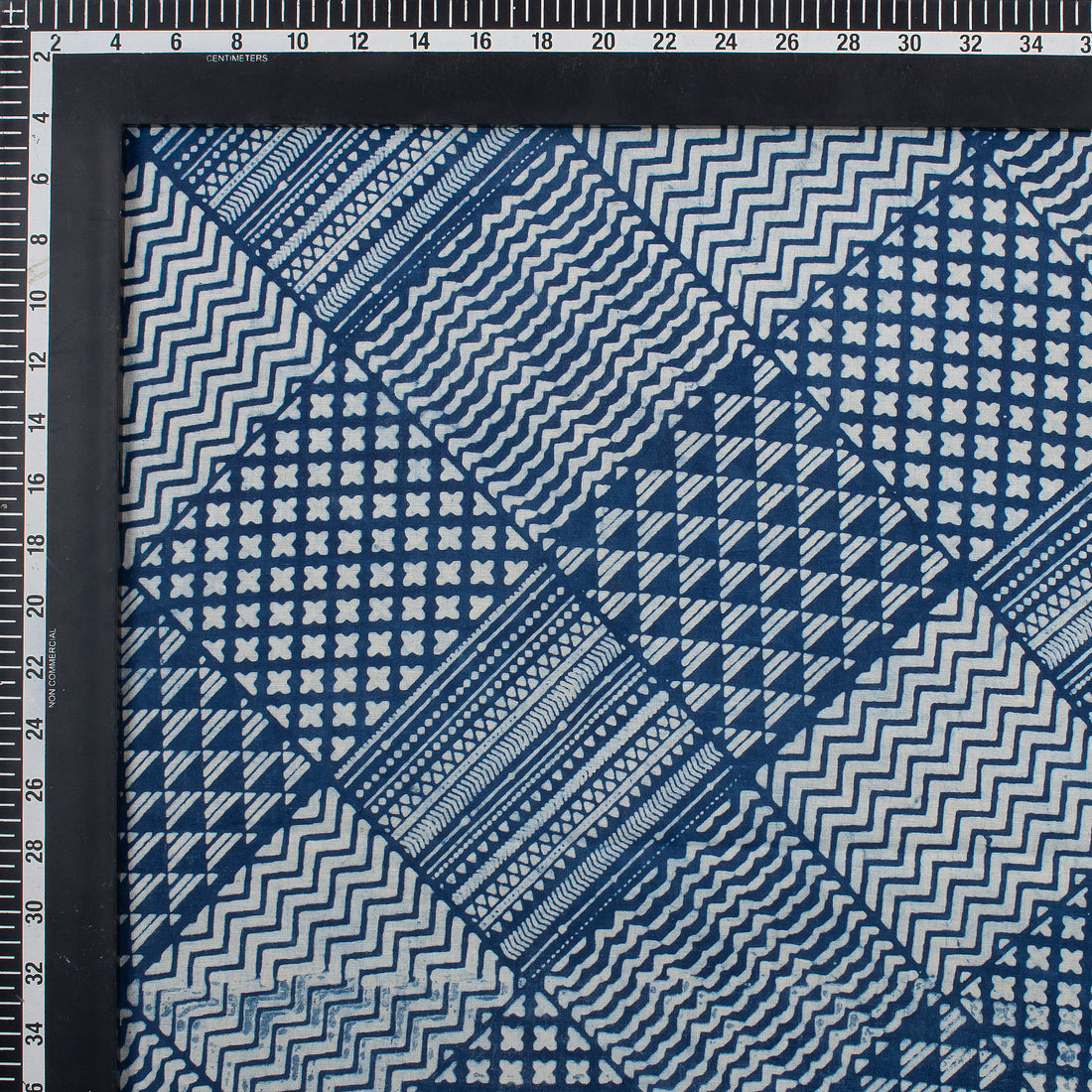 Beautiful Patchwork Indigo Printed Cotton Fabric