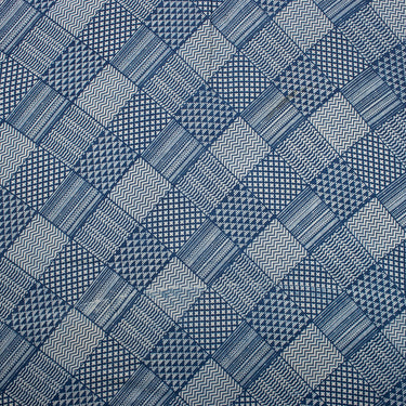 Beautiful Patchwork Indigo Printed Cotton Fabric