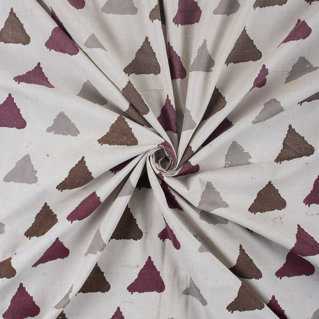 Geometrical Printed Dabu 100% Pure Cotton Fabric Online