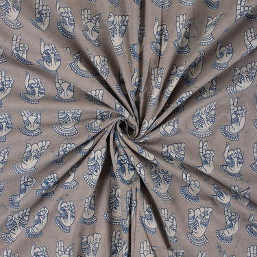 Pure Cotton Dabu Kashish Hand Block Printed Fabric