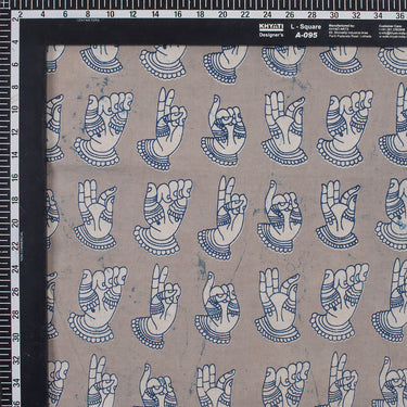 Pure Cotton Dabu Kashish Hand Block Printed Fabric